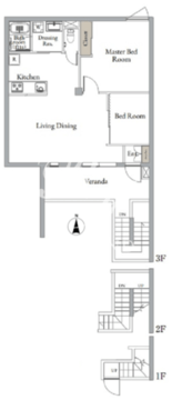 ベルメゾン中村橋ノースNW 302 間取り図