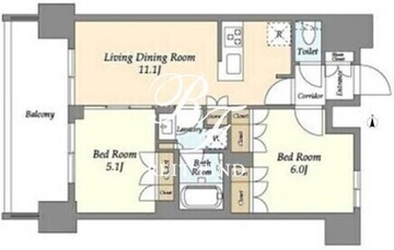ジオエント上野稲荷町 1302 間取り図