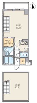エスレジデンス駒場東大前 101 間取り図