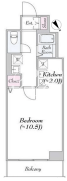 ＢｌｕＲｏｃｋ神楽坂 302 間取り図