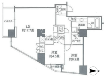 カスタリアタワー品川シーサイド 903 間取り図