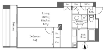 リバーシティ21イーストタワーズ 10-1810 間取り図