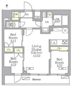 NOGATA RESIDENCE 407 間取り図