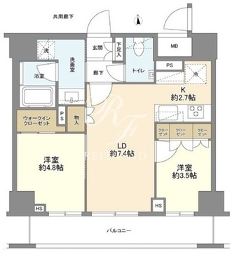 オープンレジデンシア御徒町 1002 間取り図
