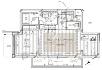 レガリス文京大塚 410 間取り図