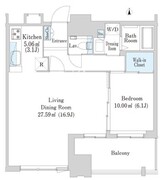 大崎ガーデンレジデンス 909 間取り図