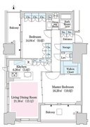 大崎ガーデンレジデンス 913 間取り図