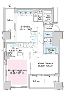 大崎ガーデンレジデンス 913 間取り図