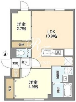 ウェルスクエア西新宿五丁目 203 間取り図
