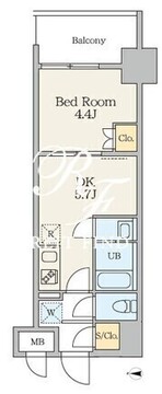 アリビス五反野 304 間取り図