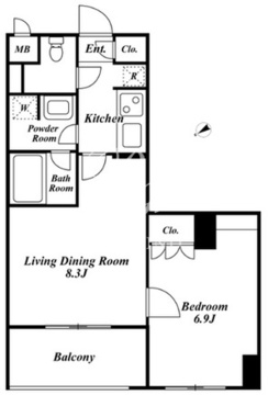 スペーシア三軒茶屋弐番館 218 間取り図