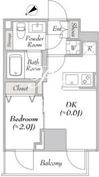 ルミーク北品川 704 間取り図
