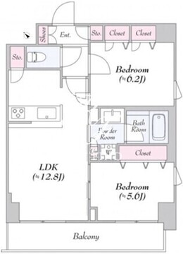 ロイジェント志村坂上 516 間取り図