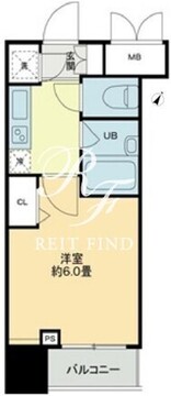 クロスレジデンス蒲田 310 間取り図