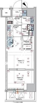 シーフォルム板橋 208 間取り図