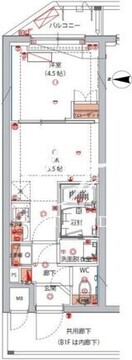 ハーモニーレジデンス大森山王ザ・ガーデン B101 間取り図