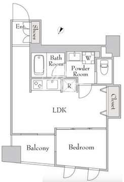 ミリアレジデンス日本橋人形町2 702 間取り図
