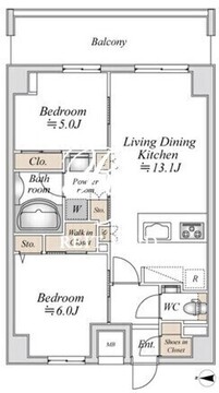 板橋本町ステーションレジデンス 1004 間取り図