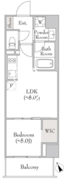 ルミーク門前仲町 402 間取り図