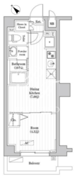 中野新井薬師レジデンス 204 間取り図