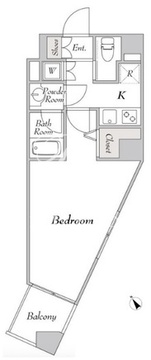 ルミークアン神楽坂 102 間取り図