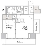ルミーク北品川 802 間取り図