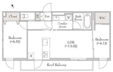 テラブリック南大井 701 間取り図