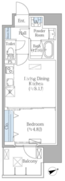 PRIME SQUARE 3 202 間取り図