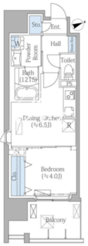 PRIME SQUARE 3 401 間取り図