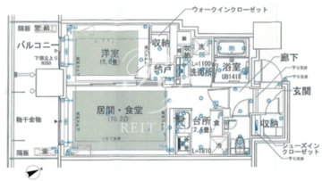 グランドシティタワー池袋 1122 間取り図