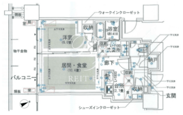 グランドシティタワー池袋 1123 間取り図
