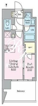 クレストコート東陽町 701 間取り図