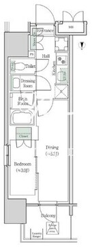 ブルックサイドレジデンス木場 526 間取り図