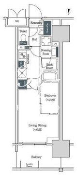 ブルックサイドレジデンス木場 542 間取り図