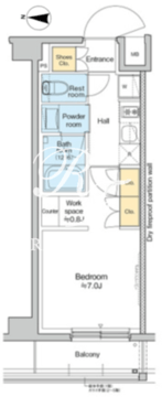レジデンス高円寺 501 間取り図