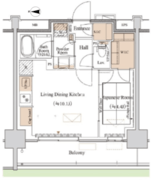 ブランシエスタ木場 107 間取り図