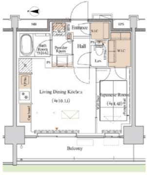 ブランシエスタ木場 107 間取り図
