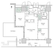 ブルックサイドレジデンス木場 1023 間取り図