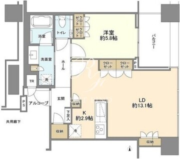 白金ザ・スカイ E-2910 間取り図