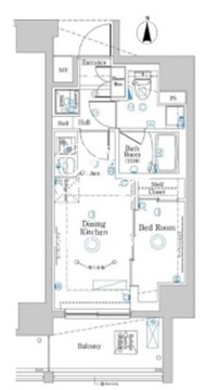 ラフィスタ中野本町 803 間取り図