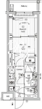 プレミアムキューブ東高円寺DEUX 310 間取り図
