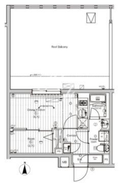 プレミアムキューブ東高円寺DEUX 405 間取り図