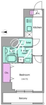 フロンティアレジデンス板橋 608 間取り図