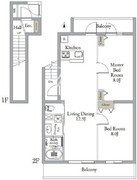 ベルメゾン中村橋サウス 202 間取り図