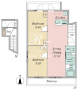 ベルメゾン中村橋サウス 203 間取り図
