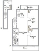 ベルメゾン中村橋サウス 206 間取り図