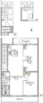ベルメゾン中村橋サウス 306 間取り図