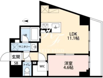 ミルーナヒルズD駒込 701 間取り図