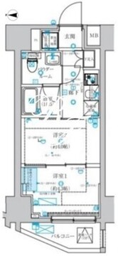 スパシエ蒲田グランドタワー 209 間取り図