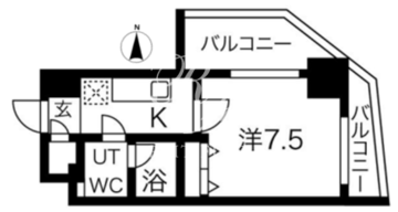 スパシエ蒲田グランドタワー 1401 間取り図